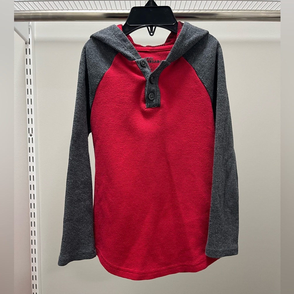 Epic Threads Red and Gray Kids Hoodie